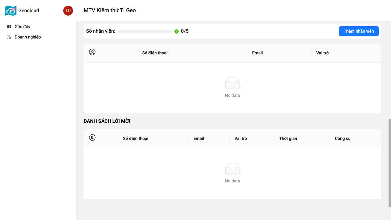 Danh sách lời mời