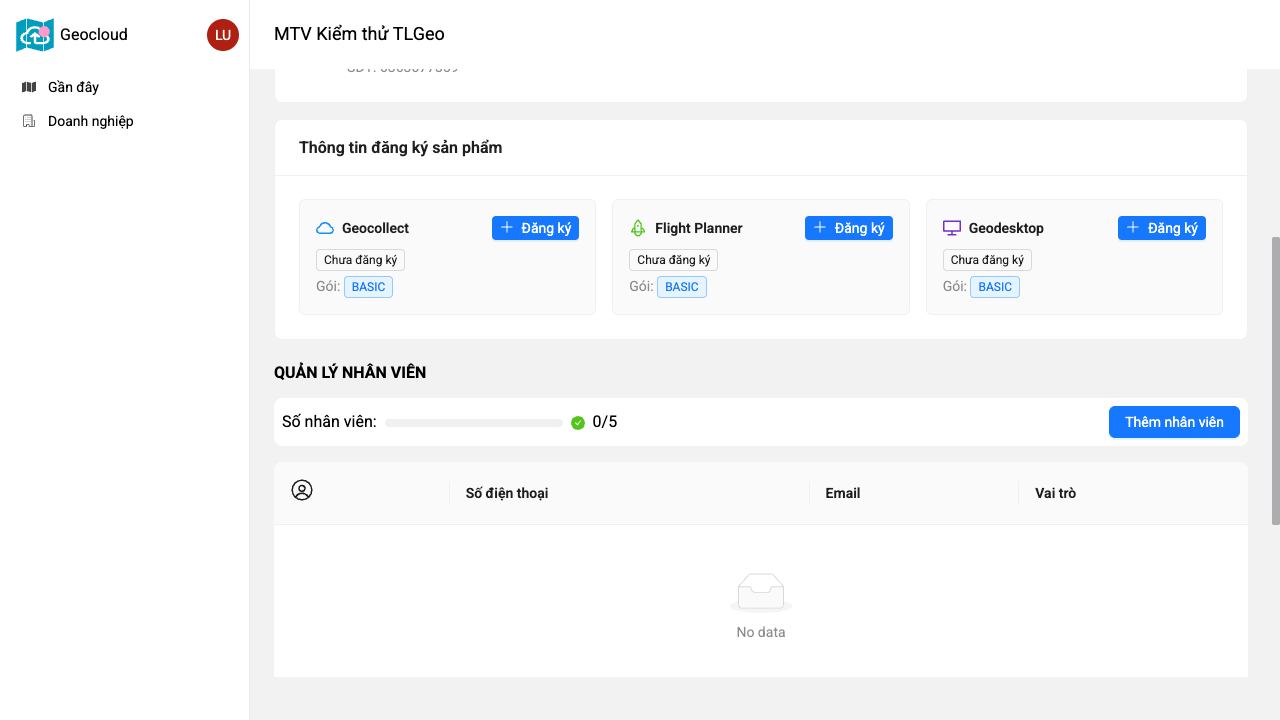 Quản lý thành viên doanh nghiệp